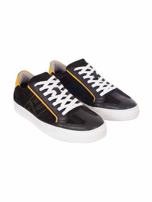 Sneakers con Cordón y Juego de Texturas para Hombre 00857