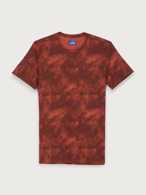 Camiseta Slim Estampado Tipo Tie Dye para Hombre 03204