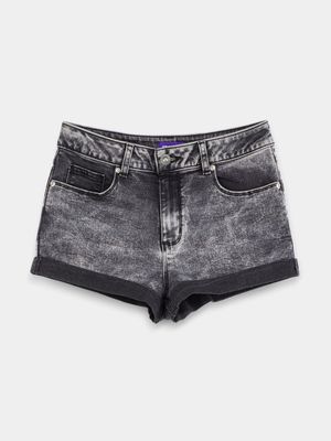 Short Denim con Guardapolvo para Mujer 01891